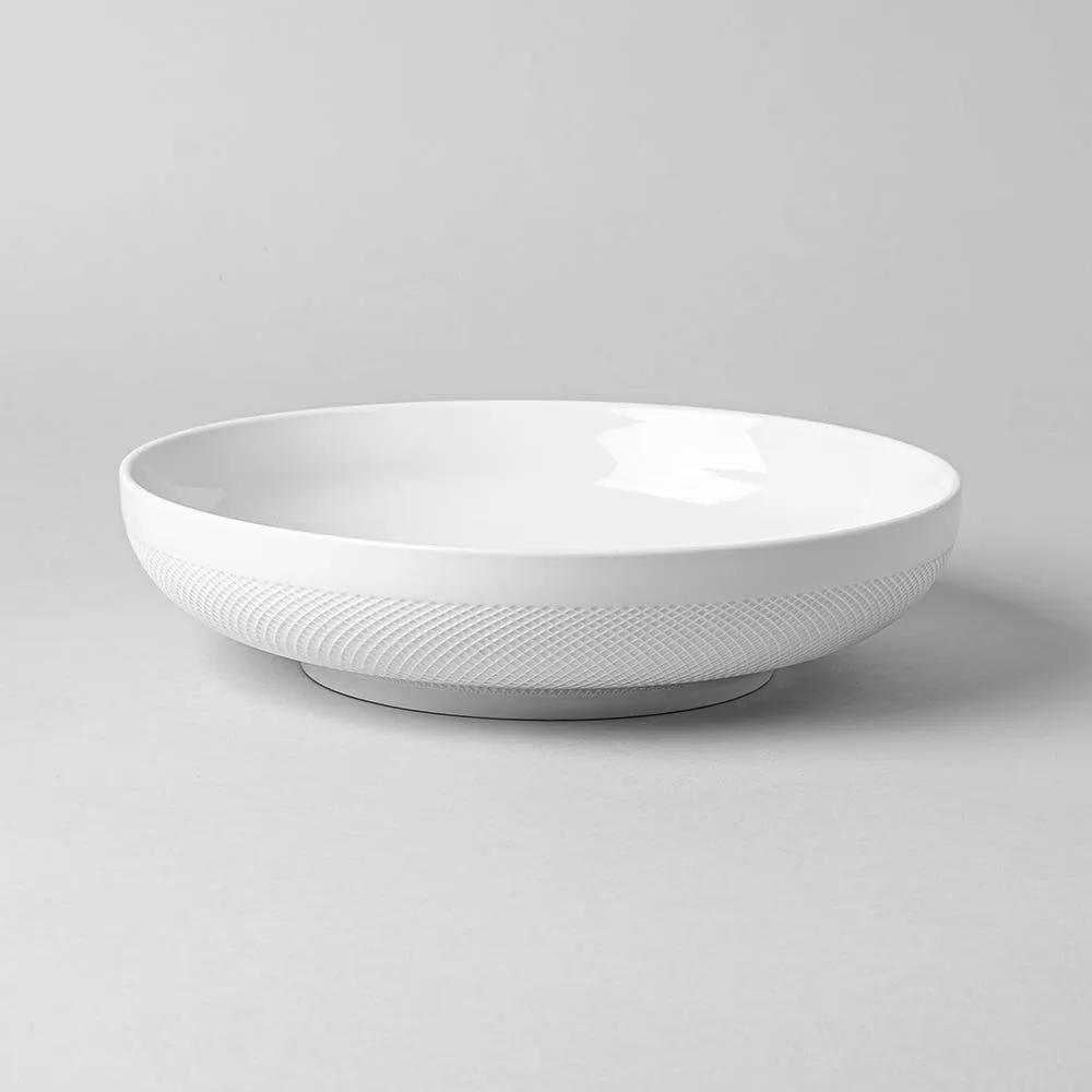 KSP A La Carte 'Diamond' Porcelain Serving Bow 11.5" (White)