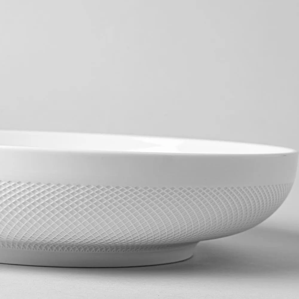 KSP A La Carte 'Diamond' Porcelain Serving Bowl 11.5" (White)