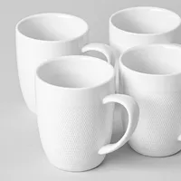 KSP A La Carte 'Diamond' Porcelain Coffee Mug (White)