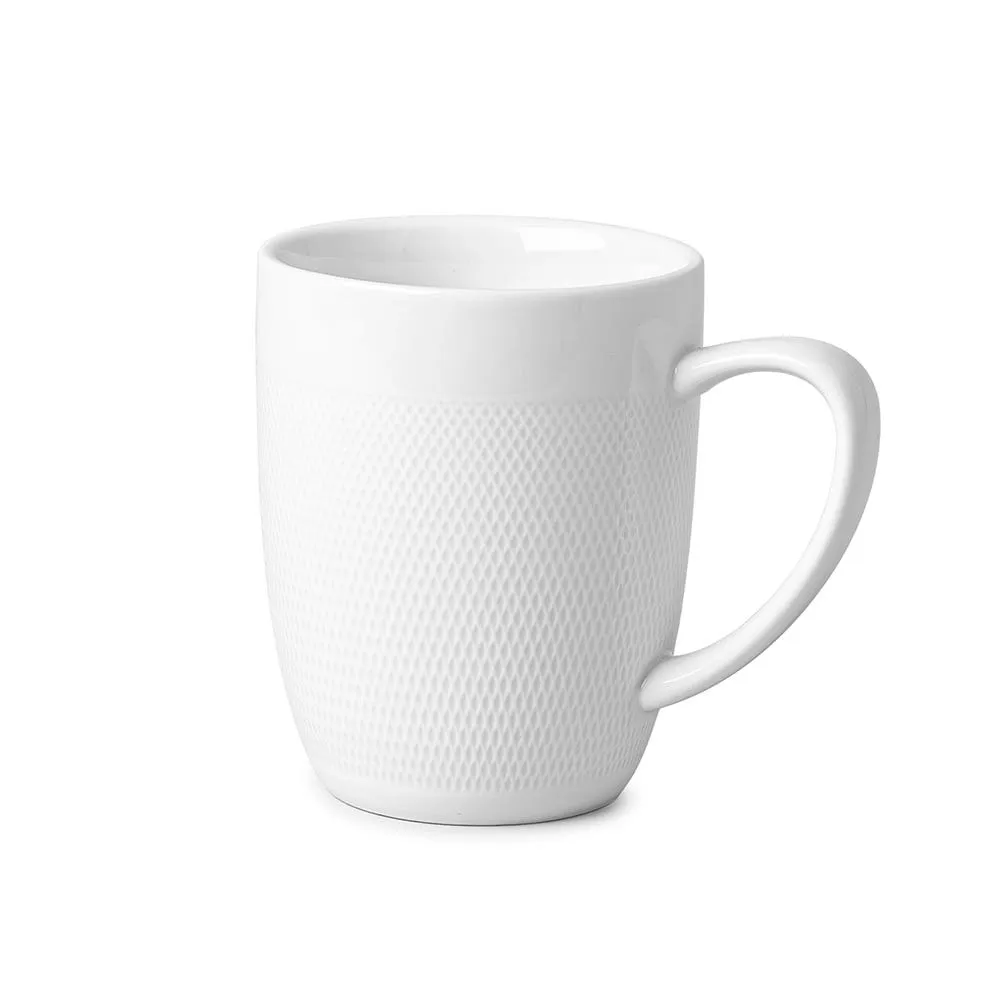 KSP A La Carte 'Diamond' Porcelain Coffee Mug (White)