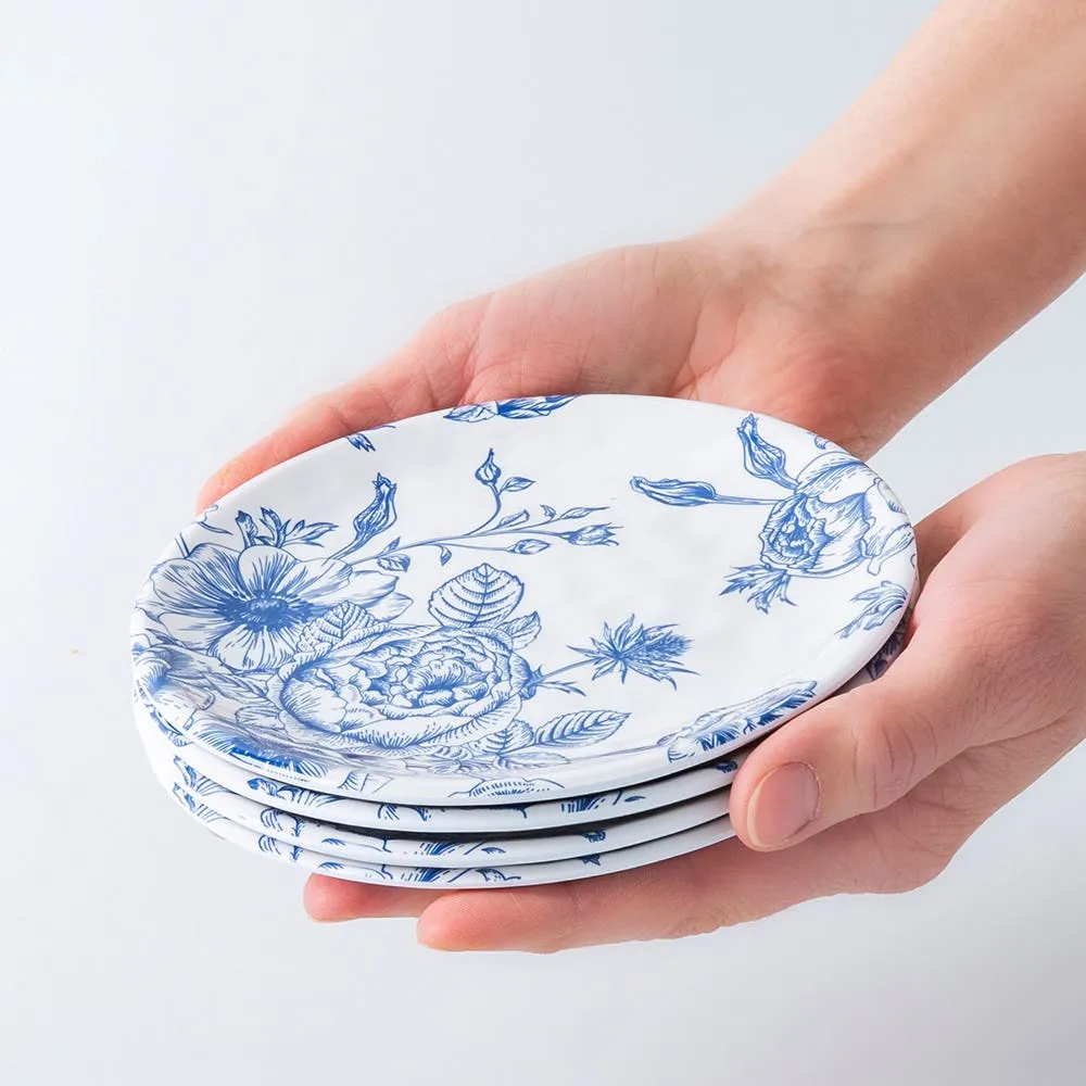 KSP Nibble 'Bella' Melamine Tidbit Plate - Set of 4