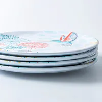 KSP Nibble 'Gigi' Melamine Tidbit Plate - Set of 4