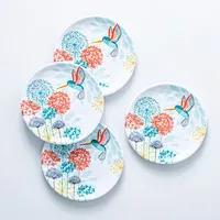 KSP Nibble 'Gigi' Melamine Tidbit Plate - Set of 4