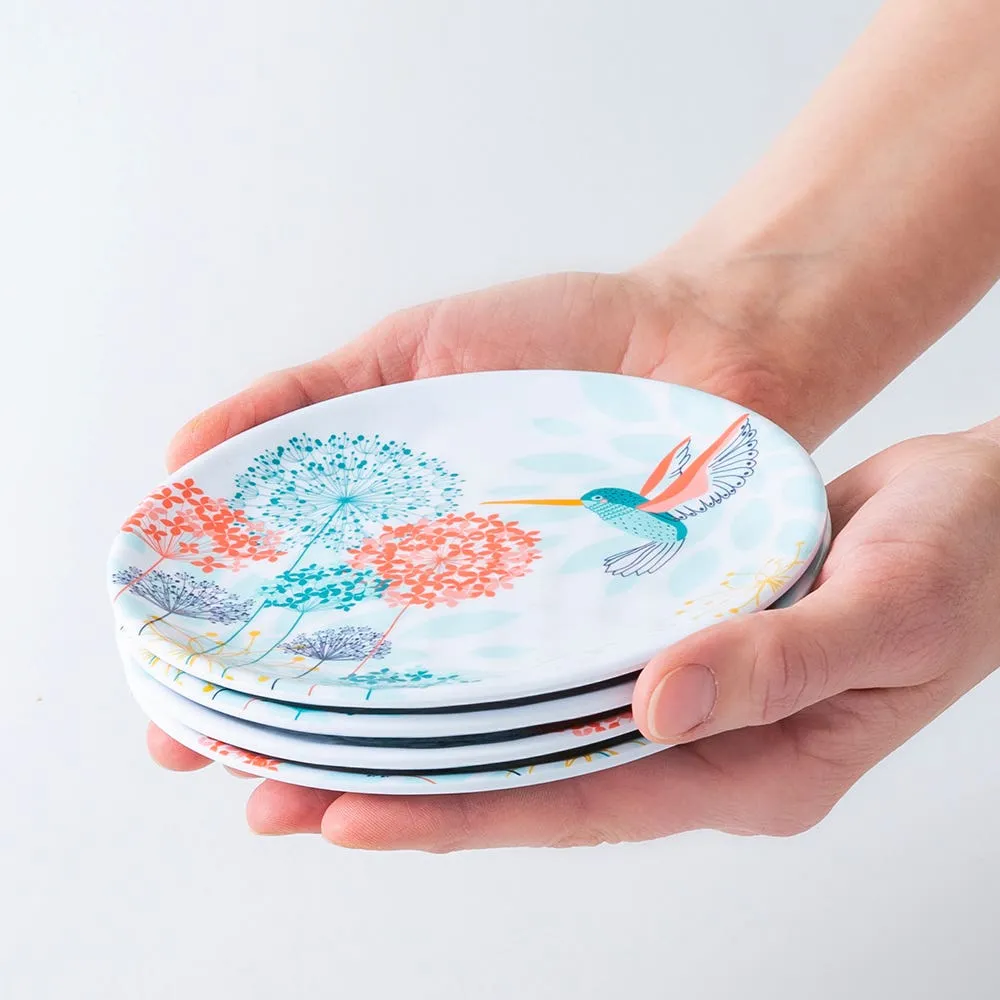 KSP Nibble 'Gigi' Melamine Tidbit Plate - Set of 4