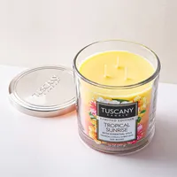 Empire Tuscany 3-Wick 'Sunset' Glass Jar Candle