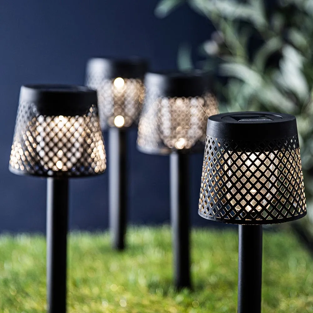 KSP Mosaic 'Mesh' LED Solar Lights - Set of 4