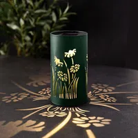 KSP Solar 'Flower' Table Top Lantern (Dark Green)