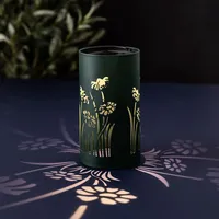 KSP Solar 'Flower' Table Top Lantern (Dark Green)