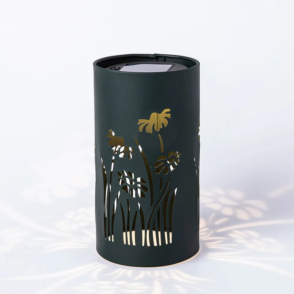 KSP Solar 'Flower' Table Top Lantern (Dark Green)