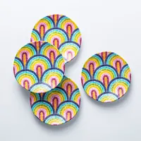 KSP Nibble 'Viva' Melamine Tidbit Plate - Set of 4