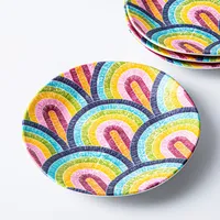 KSP Nibble 'Viva' Melamine Tidbit Plate - Set of 4