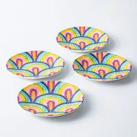 KSP Nibble 'Viva' Melamine Tidbit Plate - Set of 4