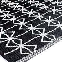 KSP Outdoor 'Kessa' All Season Mat 4x6' (Black/White)