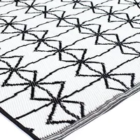 KSP Outdoor 'Kessa' All Season Mat 4x6' (Black/White)