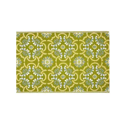 KSP Outdoor 'Amalfi' All Season Mat 4x6' (Grey/Yellow)