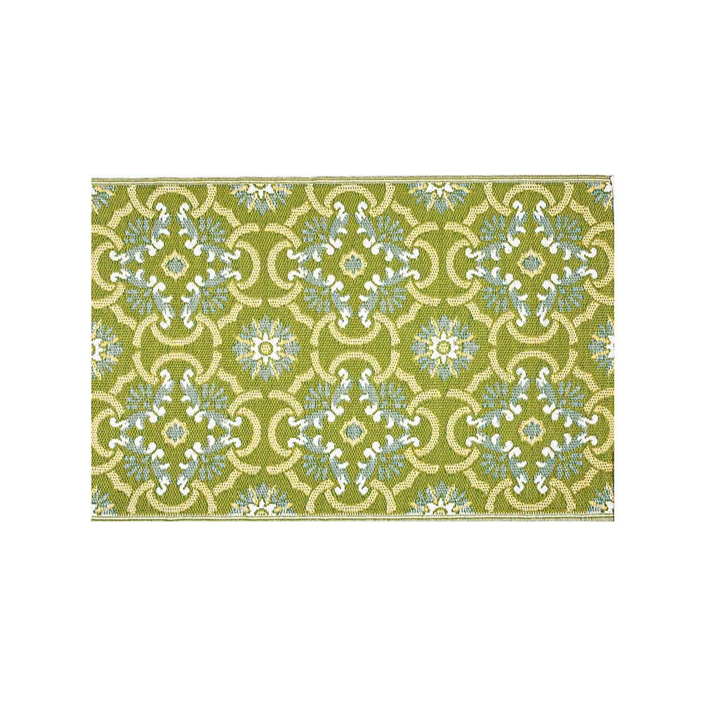 KSP Outdoor 'Amalfi' All Season Mat 4x6' (Grey/Yellow)