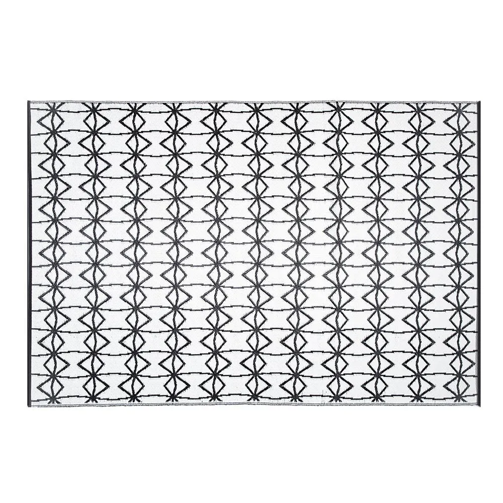 KSP Outdoor 'Kessa' All Season Mat 6x9' (Black/White)