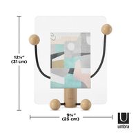 Umbra Woody Tabletop Photo Display-Frame (Black/Nickel)