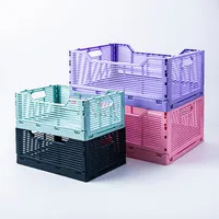 Truu Design Multi-Purpose 'Large' Folding Crate (Ballet Pink)