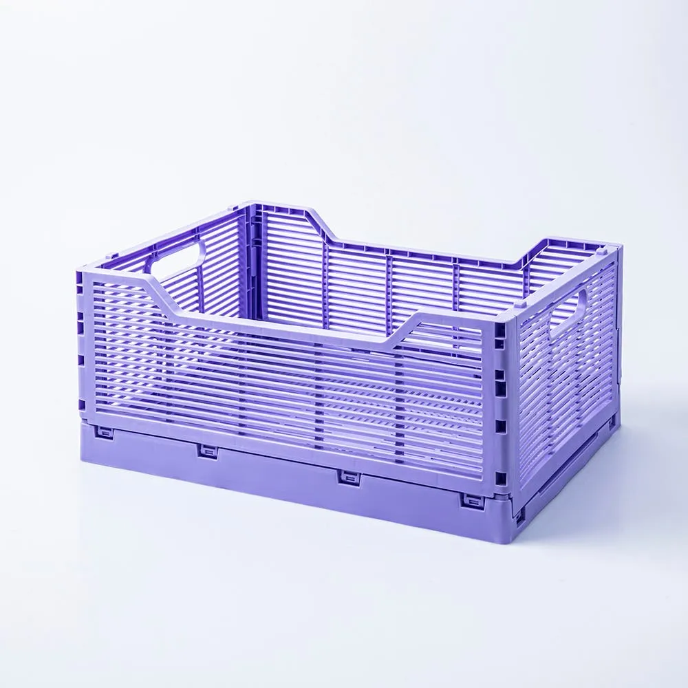 Truu Design Multi-Purpose 'Large' Folding Crate (Lilac)