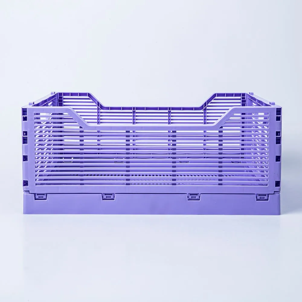 Truu Design Multi-Purpose 'Large' Folding Crate (Lilac)