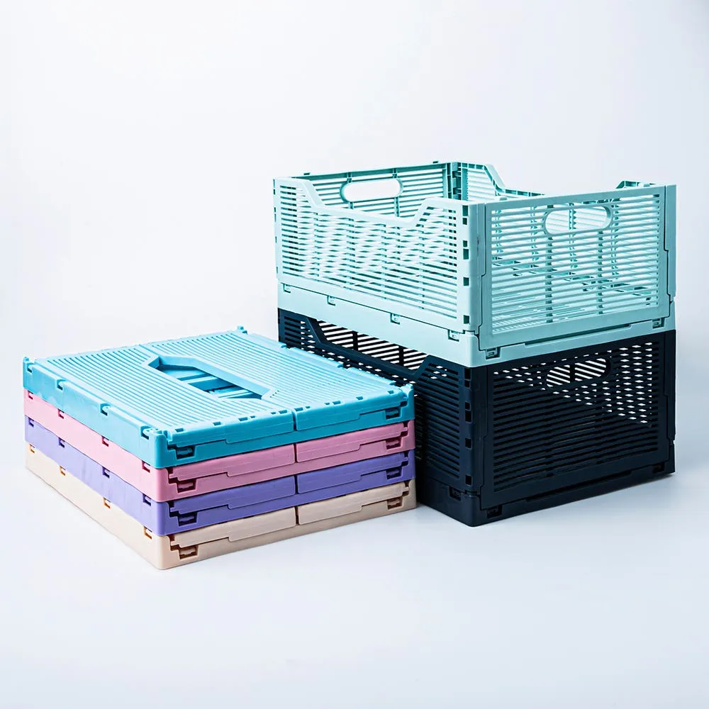 Truu Design Multi-Purpose 'Large' Folding Crate (Lilac)