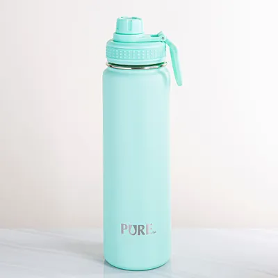 Pure Spout & Lid St-St Thermal Water Bottle (Teal)