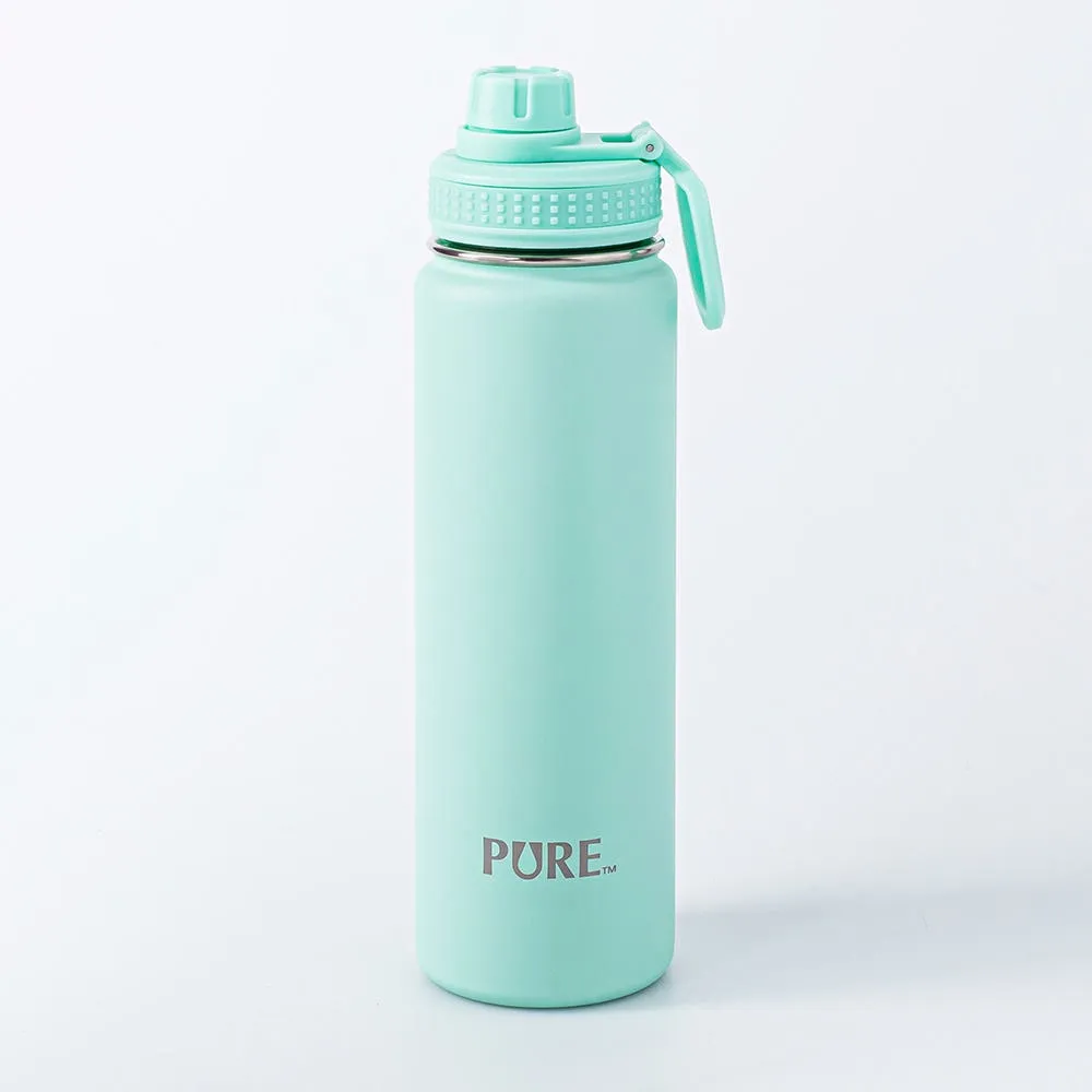 Pure Spout & Lid St-St Thermal Water Bottle (Teal)