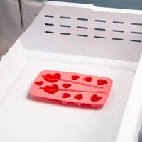 KSP Sip 'Heart' Silicone Ice Tray with  Straws