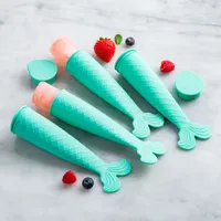 KSP Freezipop 'Mermaid' Silicone Ice Pop Maker - Set of 4 (Aqua)
