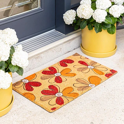 KSP Summer Coir 'Poppies' Coir Doormat