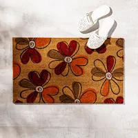 KSP Summer Coir 'Poppies' Coir Doormat