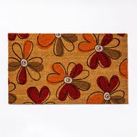 KSP Summer Coir 'Poppies' Coir Doormat