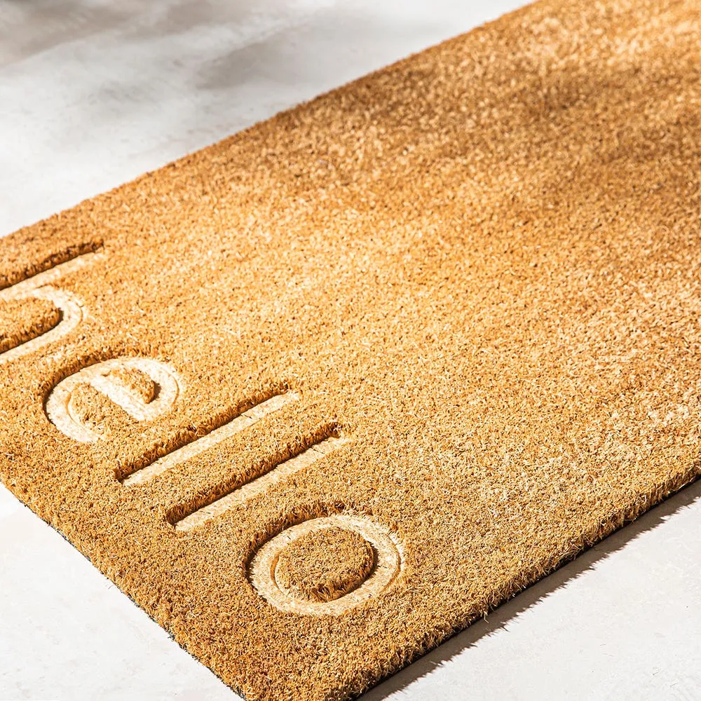 KSP Casual 'Hello Embossed' Coir Doormat