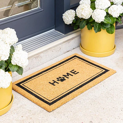 KSP Summer Coir 'Pawprint' Coir Doormat