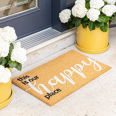 KSP Casual 'Happy Place' Coir Doormat