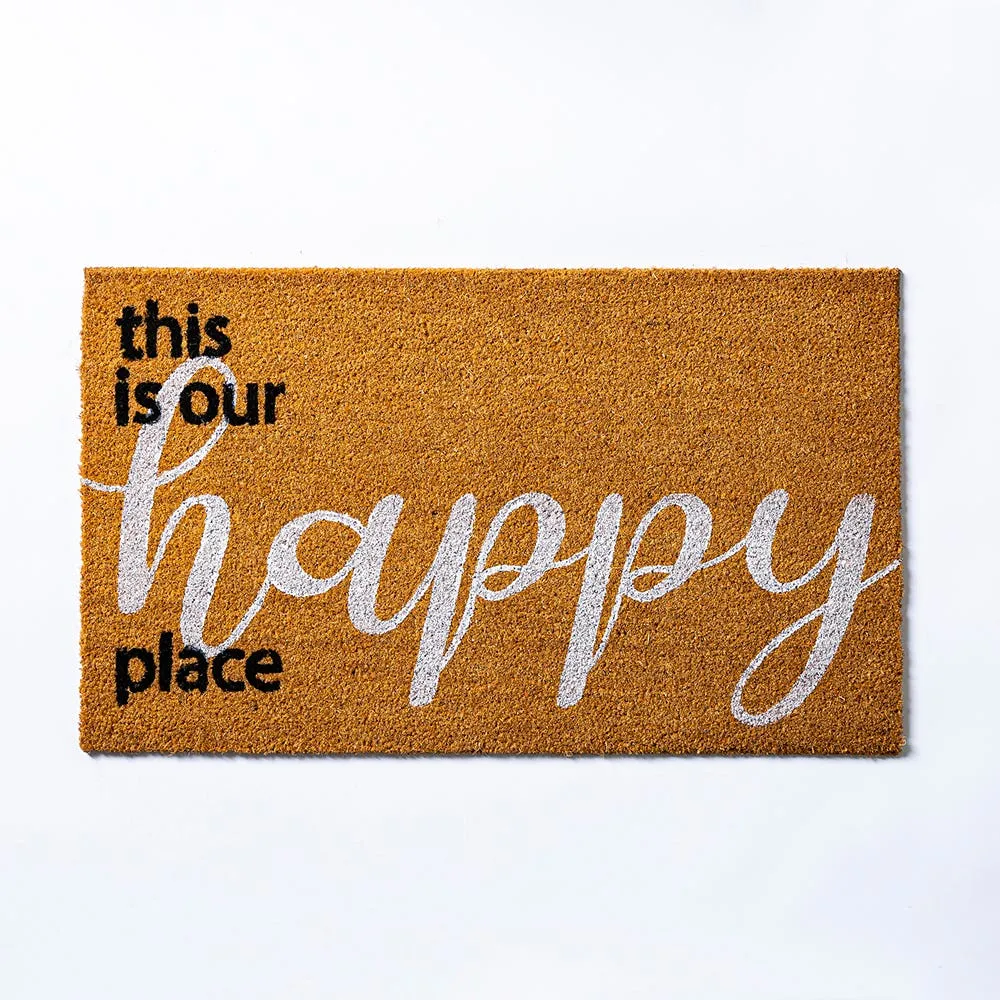 KSP Casual 'Happy Place' Coir Doormat