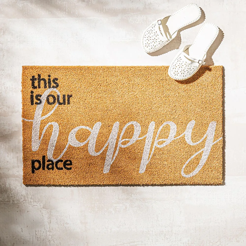 KSP Casual 'Happy Place' Coir Doormat