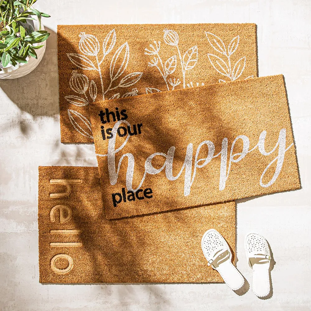 KSP Casual 'Happy Place' Coir Doormat
