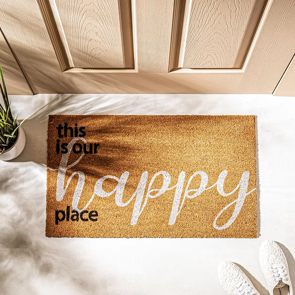 KSP Casual 'Happy Place' Coir Doormat