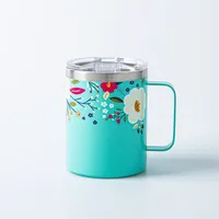 KSP Java 'Bouquet' Double Wall Desk Mug 12oz.