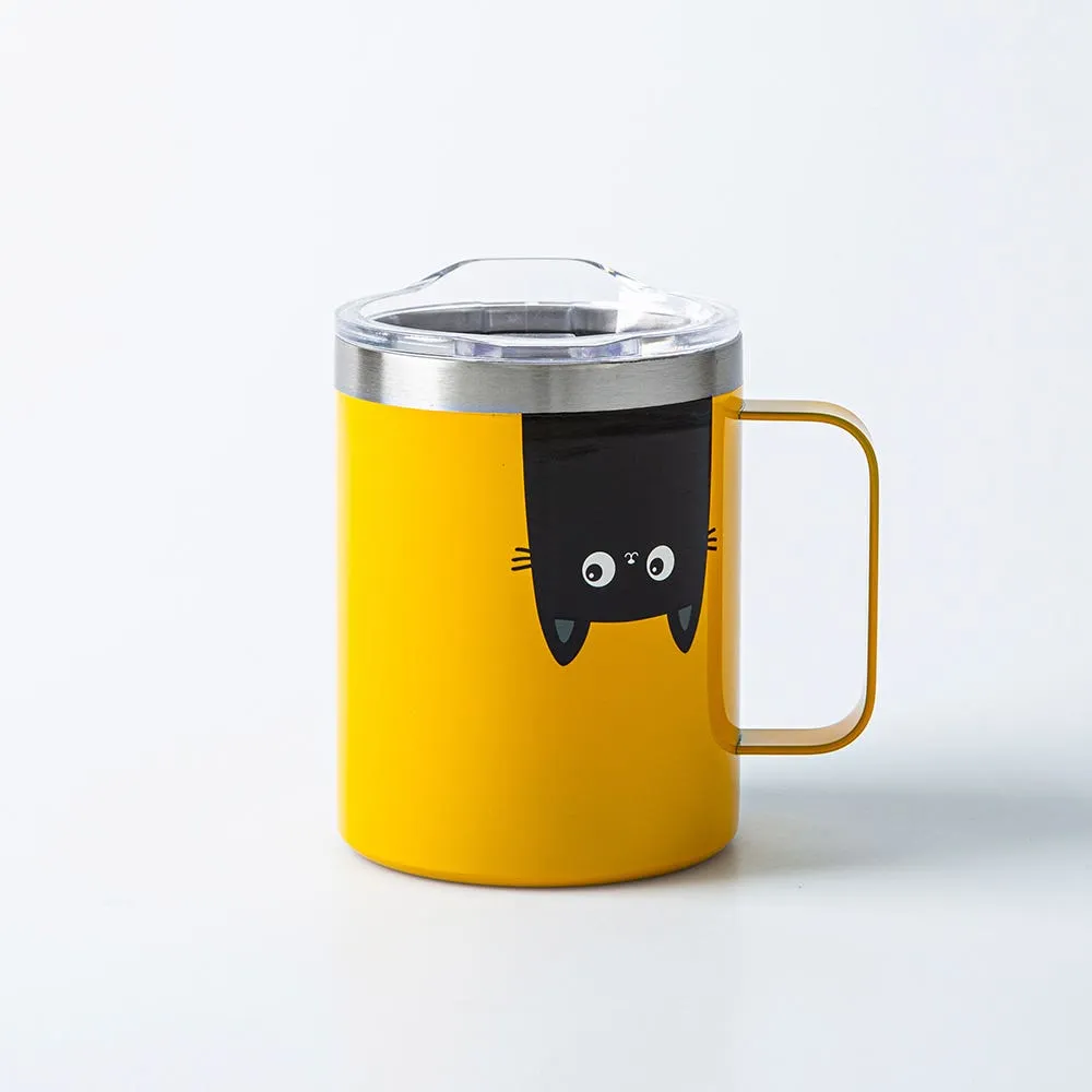 KSP Java 'Cat' Double Wall Desk Mug 12oz.