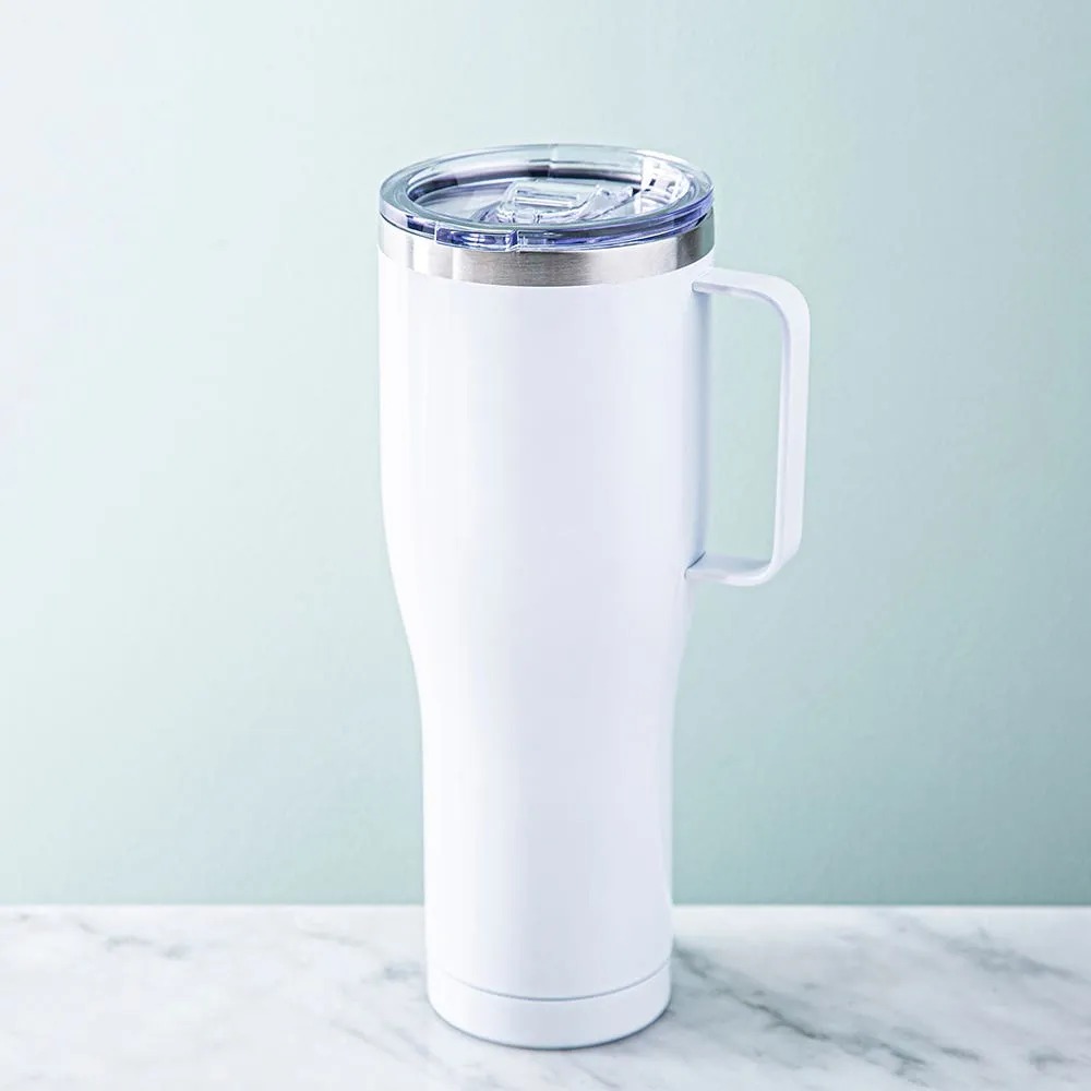 KSP Voyager Double Wall Travel Mug (White Pearl)