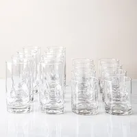 Libbey Tumbler & Rocks 'Impressions' Combo - Set of 16 (Clear)