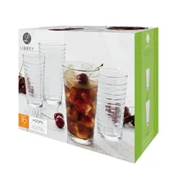 Libbey Tumbler & Rocks 'Hoops' Combo - Set of 16 (Clear)