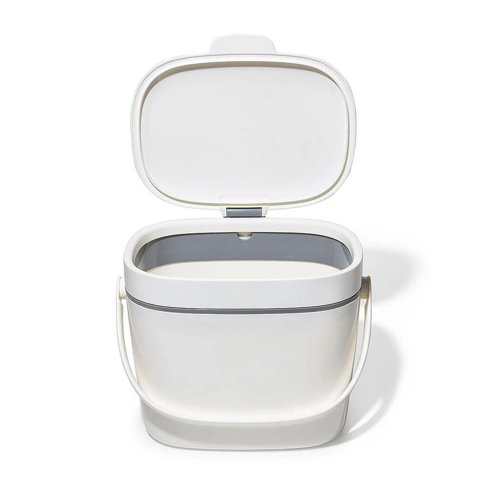 OXO Good Grips Plastic Compost Bin-Pail (White/Grey)