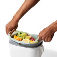 OXO Good Grips Plastic Compost Bin-Pail (White/Grey)