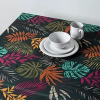 Texstyles Printed Easy-Care 'Bora Bora' Polyester Tablecloth 58"x78"