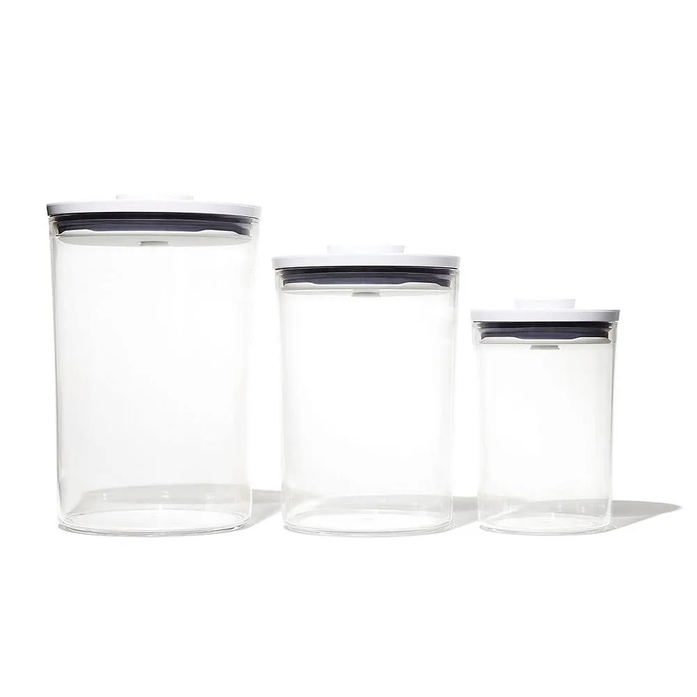 OXO Good Grips Pop 2.0 Storage Canister Round Combo - S/3 (Clear)