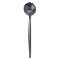 Natural Living Stainless Steel 'Small' Condiment Spoon (Black)